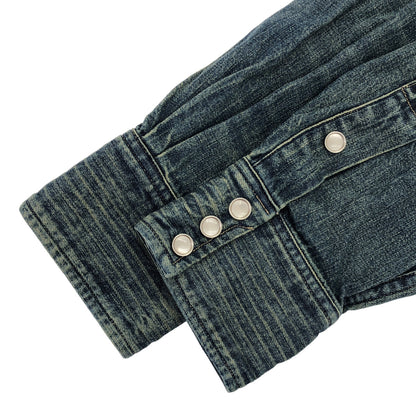 RRL ダブルアールエル 78250518800/1132312 Dark Wash Slim-Fit Denim Western Shirt Tops