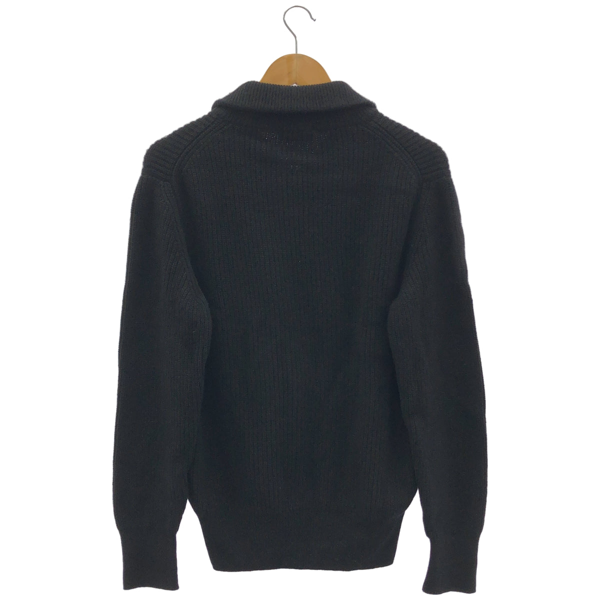 JOHN SMEDLEY ジョンスメドレー ブラック リサイクルカシミヤ BRILEY スタンドカラーダブルジップニットジャケット トップス