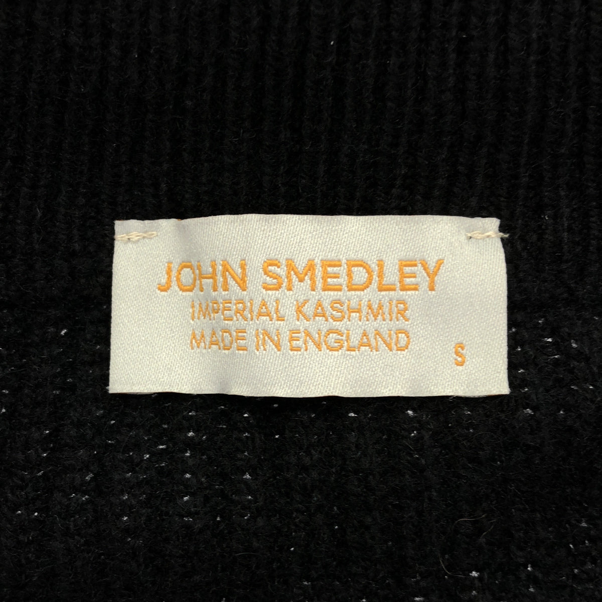 JOHN SMEDLEY ジョンスメドレー ブラック リサイクルカシミヤ BRILEY スタンドカラーダブルジップニットジャケット トップス