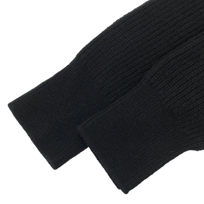 JOHN SMEDLEY ジョンスメドレー ブラック リサイクルカシミヤ BRILEY スタンドカラーダブルジップニットジャケット トップス