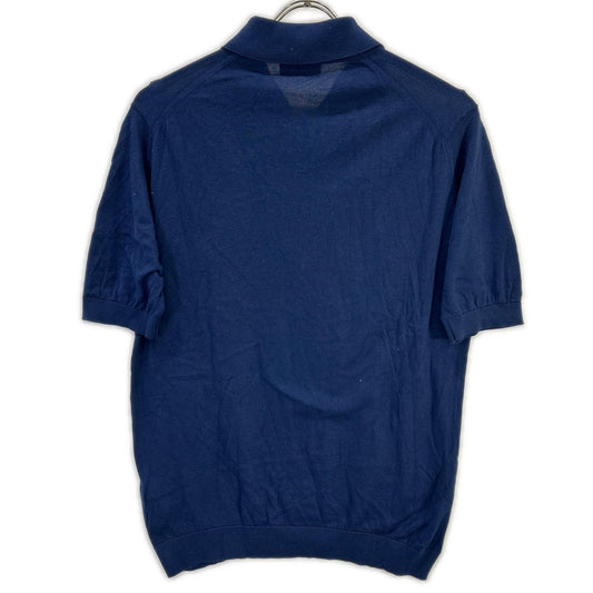 JOHN SMEDLEY ジョンスメドレー フレンチネイビー シーアイランドコットン ISIS 半袖コットンニットクラシックポロシャツ トップス