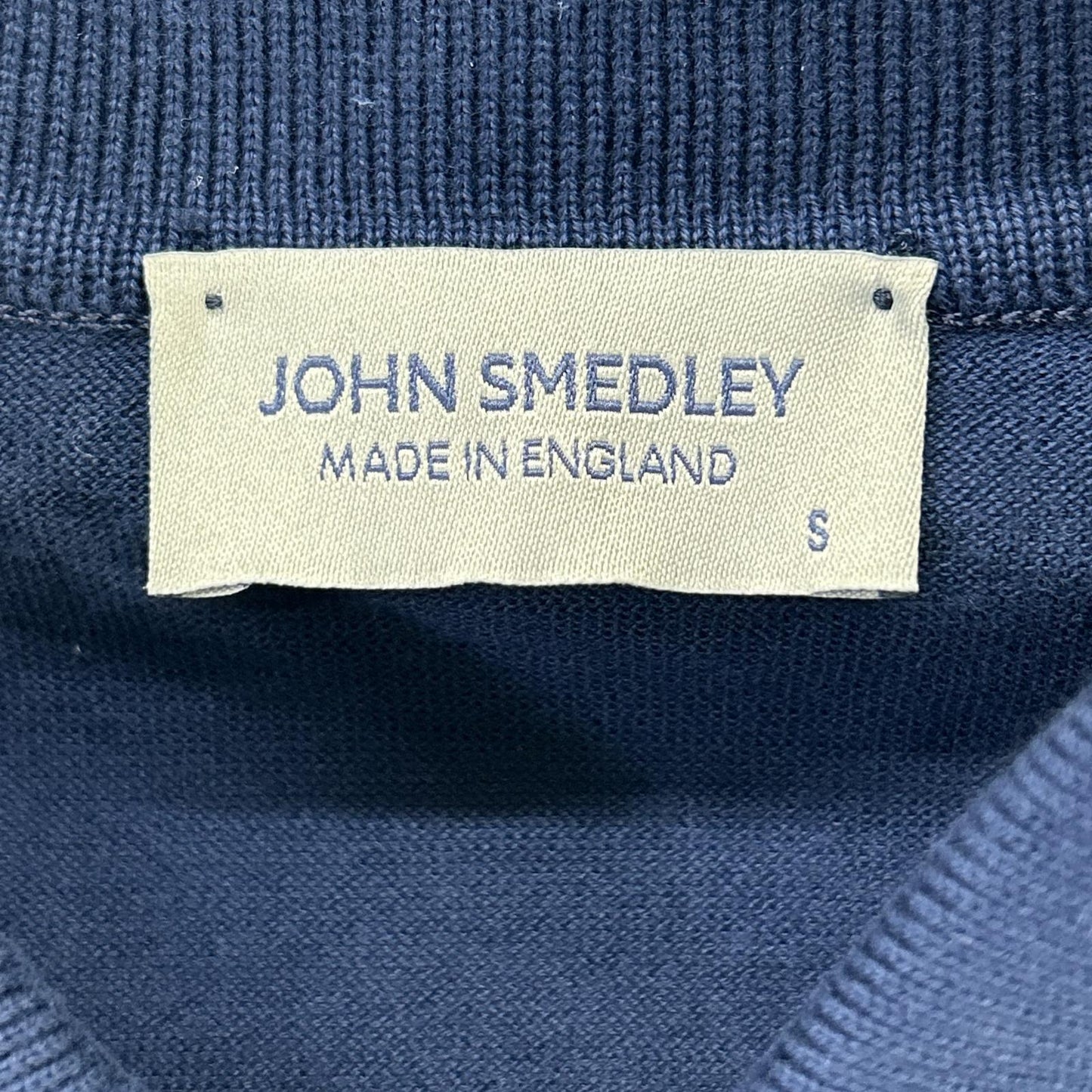 JOHN SMEDLEY ジョンスメドレー フレンチネイビー シーアイランドコットン ISIS 半袖コットンニットクラシックポロシャツ トップス
