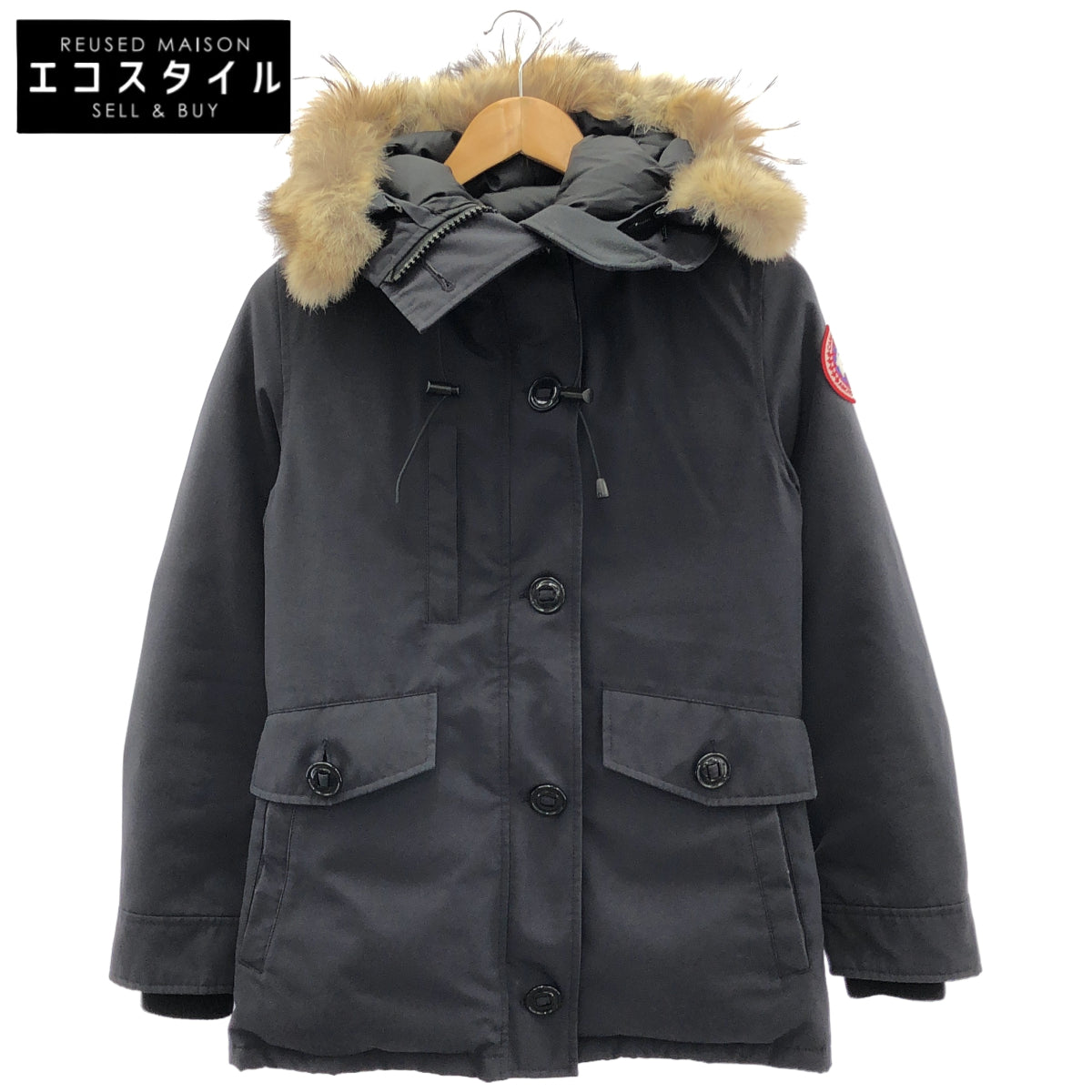 CANADA GOOSE カナダグース 2300JL ブラック CHARLOTTE PARKA シャーロットパーカー ファー付きダウンコート トップス