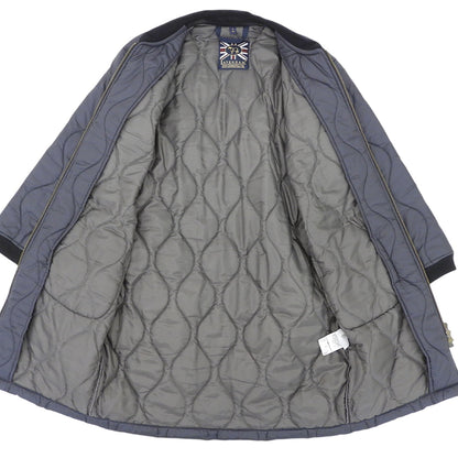LAVENHAM ラベンハム キルティング ジップアップ ロングコート レディース ネイビー 34 LVH-17A-PL1 コート