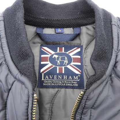 LAVENHAM ラベンハム キルティング ジップアップ ロングコート レディース ネイビー 34 LVH-17A-PL1 コート