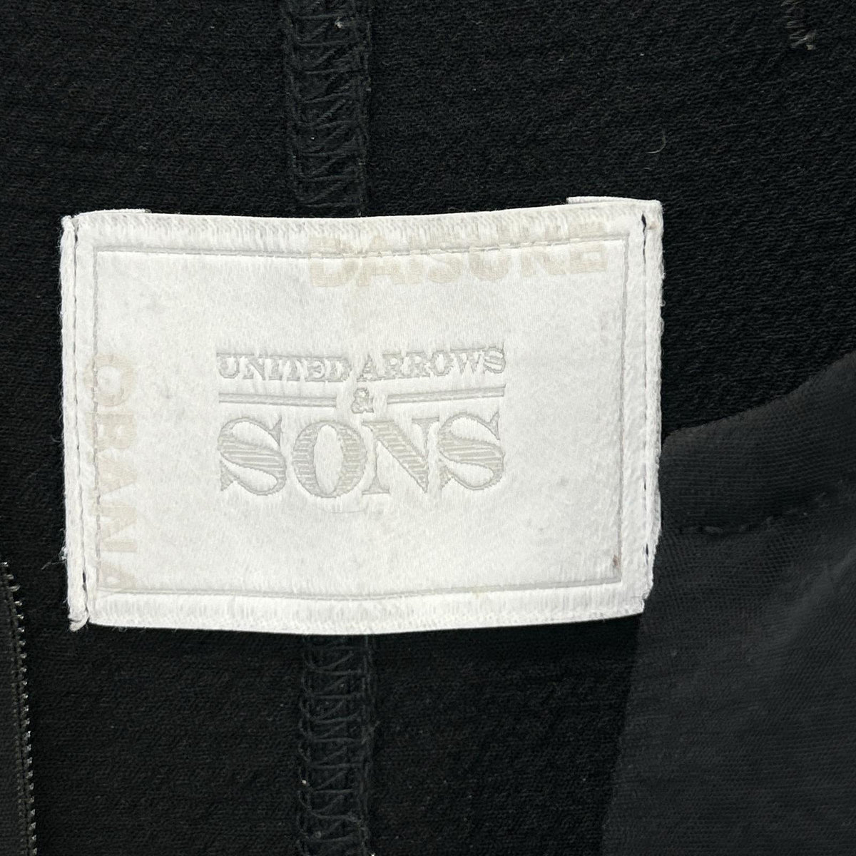UNITED ARROWS & SONS UNITED ARROWS & SONS Black Front Center-Zip Crew-Neck Sleeveless Dress Dresses