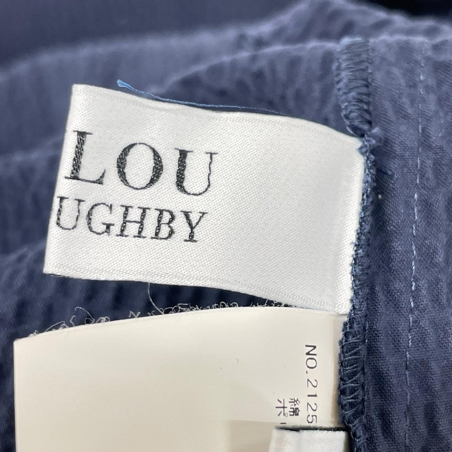 Loulou Willoughby ルルウィルビー 212510-14-190 ネイビー リップルタックワンピース ワンピース