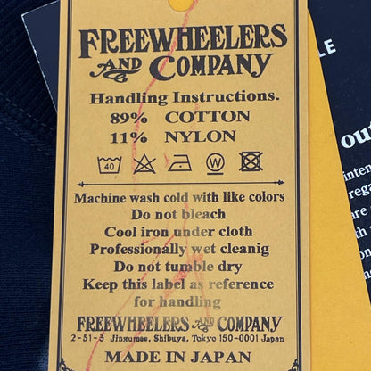 FREEWHEELERS フリーホイーラーズ 2324004 ブラック 半袖スウェット USMC SKULL and BONES トップス