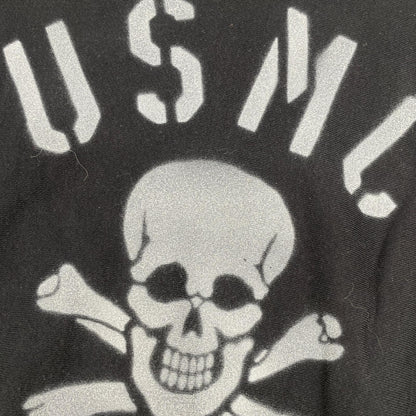 FREEWHEELERS フリーホイーラーズ 2324004 ブラック 半袖スウェット USMC SKULL and BONES トップス