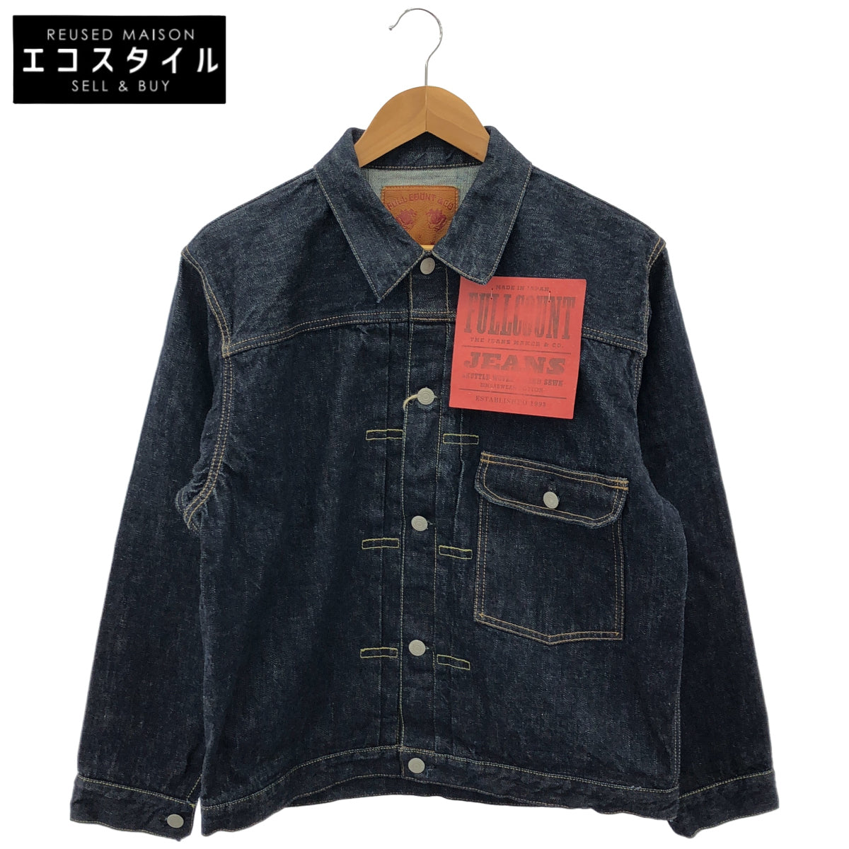 FULLCOUNT フルカウント 2107W Indigo Type 1 Denim Jacket 13.7oz (One Wash) Tops