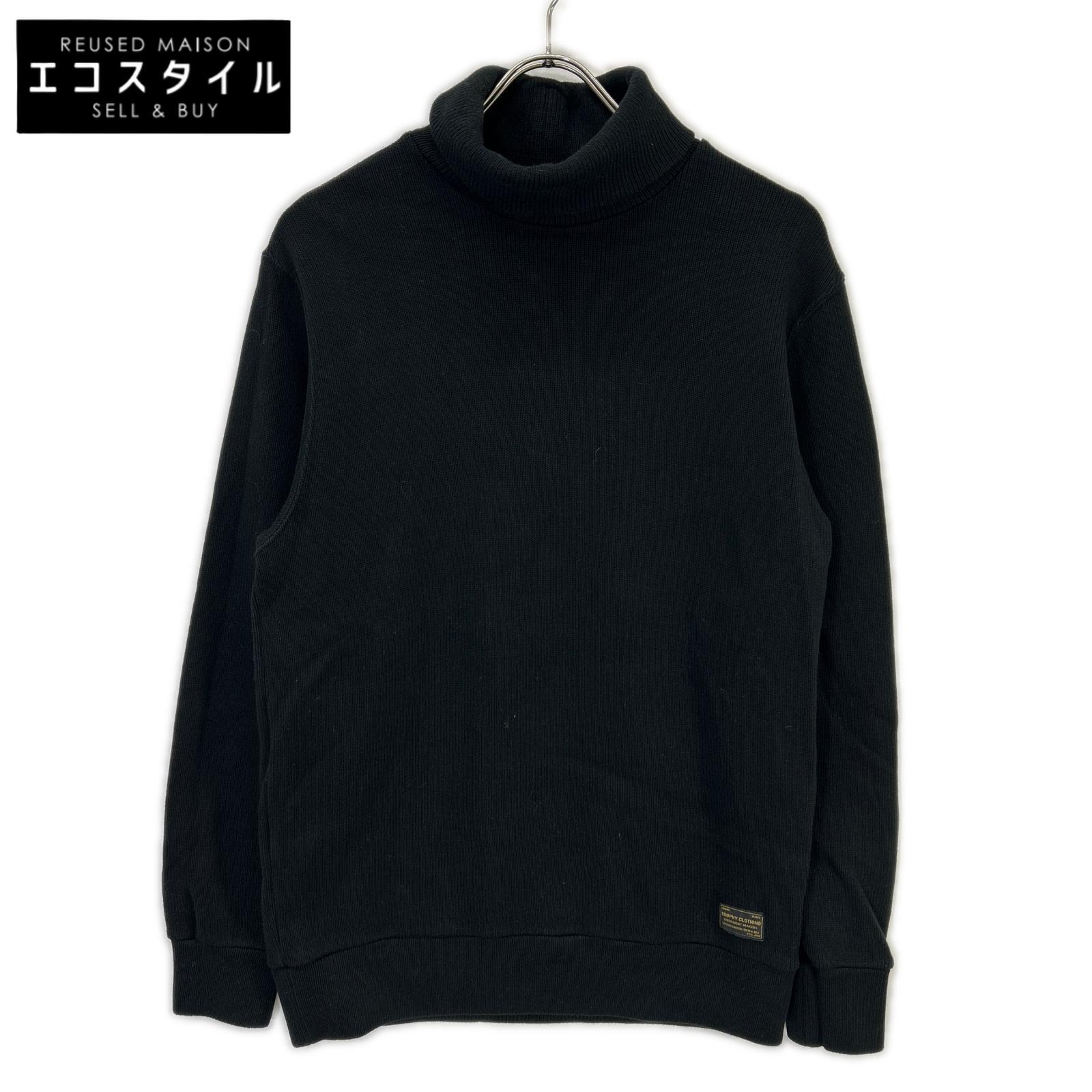 TROPHY CLOTHING トロフィークロージング ブラック Naval High Neck L/S Tee トップス