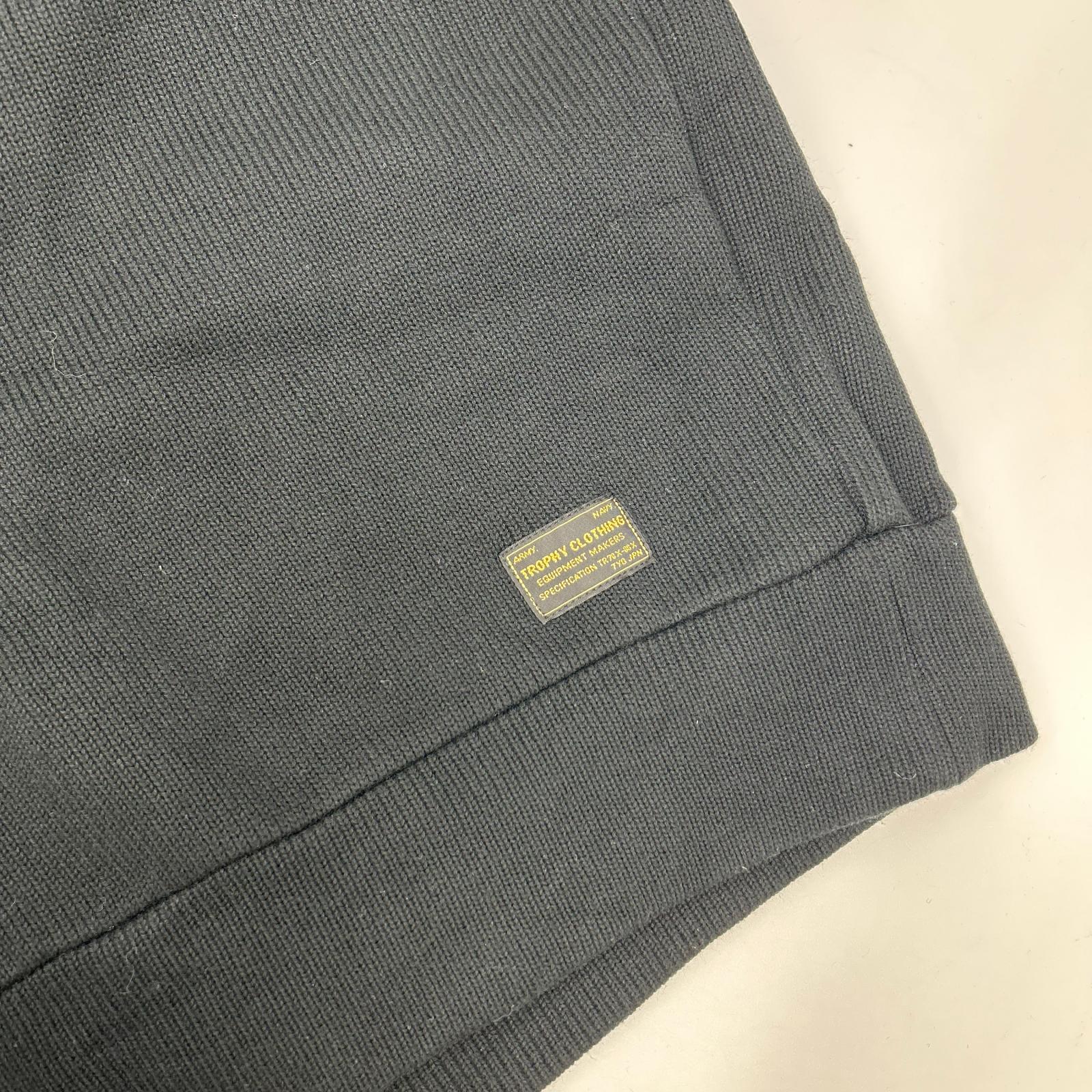 TROPHY CLOTHING トロフィークロージング ブラック Naval High Neck L/S Tee トップス