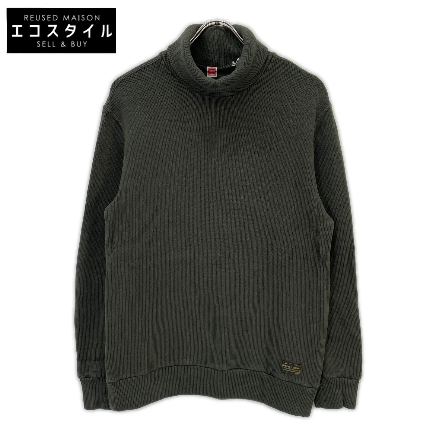 TROPHY CLOTHING トロフィークロージング カーキ Naval High Neck L/S Tee トップス