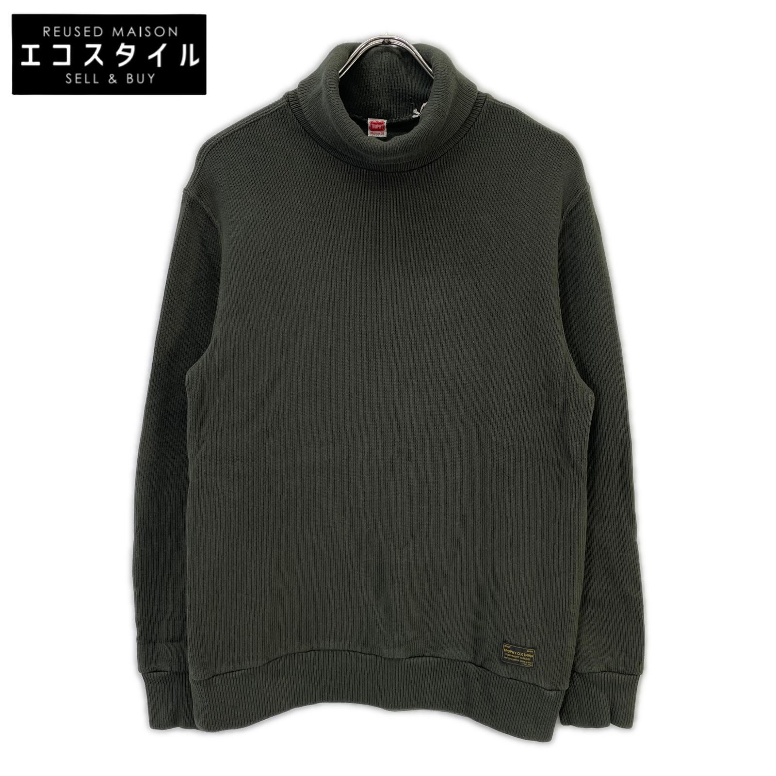 TROPHY CLOTHING トロフィークロージング カーキ Naval High Neck L/S Tee トップス