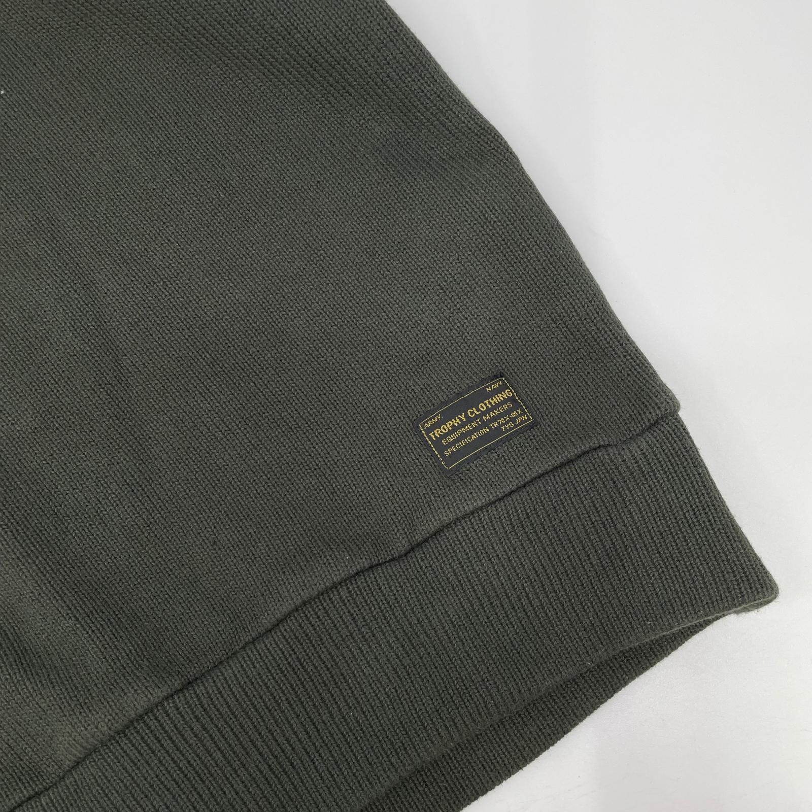 TROPHY CLOTHING トロフィークロージング カーキ Naval High Neck L/S Tee トップス
