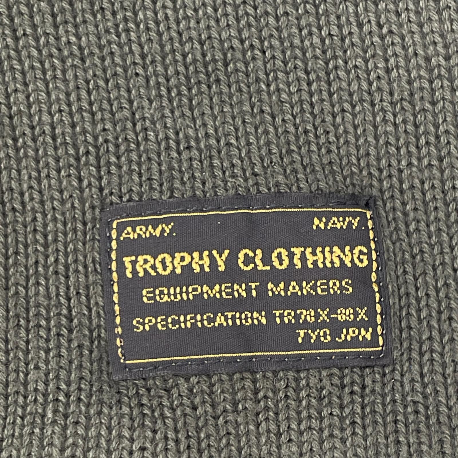 TROPHY CLOTHING トロフィークロージング カーキ Naval High Neck L/S Tee トップス