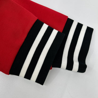 POLObyRalphLauren ポロラルフローレン ブラック×レッド P-wing ワッペンスタジャン ジャケット