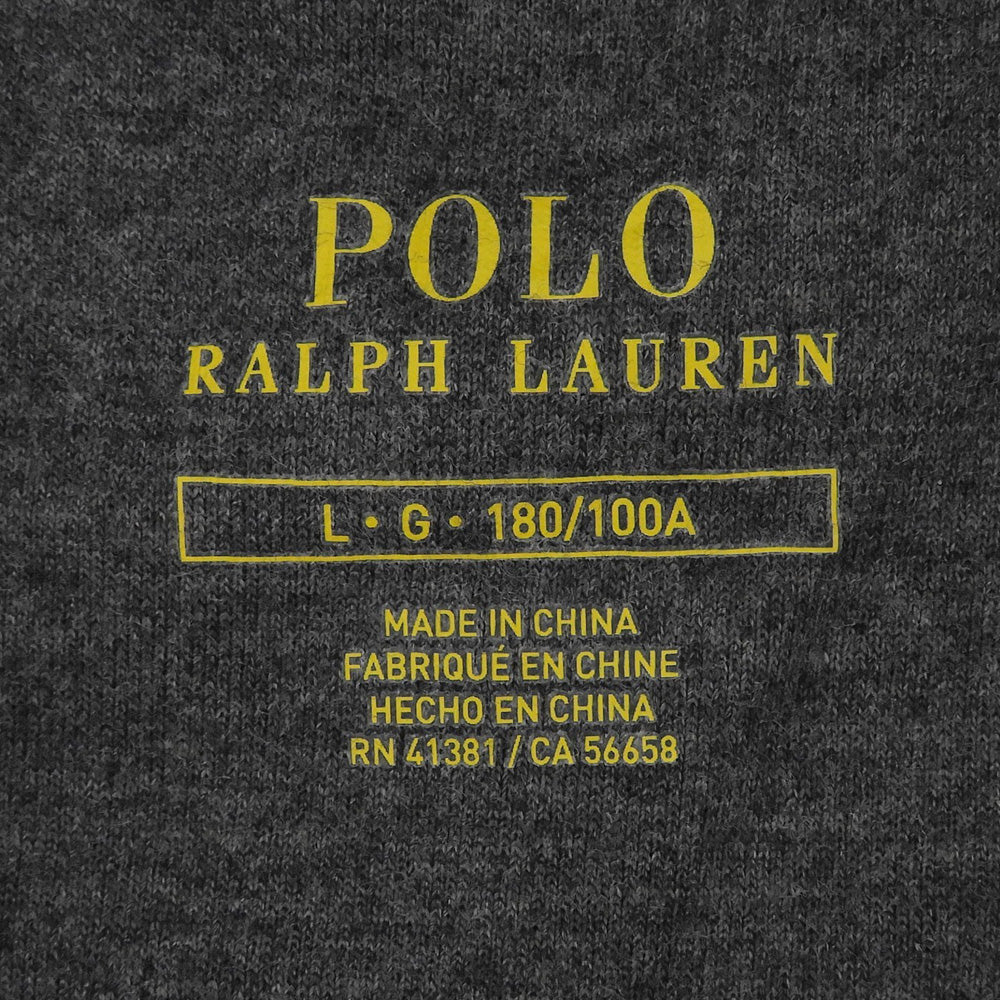 POLObyRalphLauren ポロラルフローレン P-wing ワッペン カモ柄 プルオーバーパーカー トップス メンズ グレー ブラック L トップス