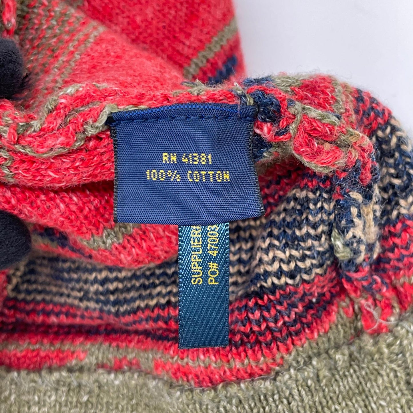 POLObyRalphLauren ポロラルフローレン マルチカラー ネイティブ柄 ウッドボタン ニットカーディガン トップス