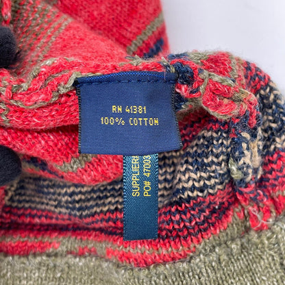 POLObyRalphLauren ポロラルフローレン マルチカラー ネイティブ柄 ウッドボタン ニットカーディガン トップス