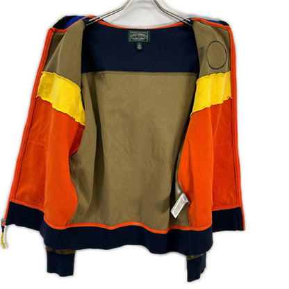 POLO COUNTRY POLO COUNTRY Orange×Camo Patch Zip-Up Hoodie Tops