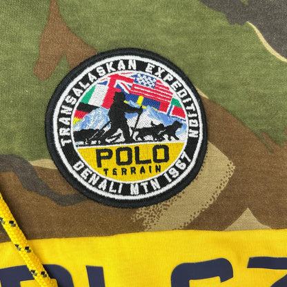POLO COUNTRY POLO COUNTRY Orange×Camo Patch Zip-Up Hoodie Tops