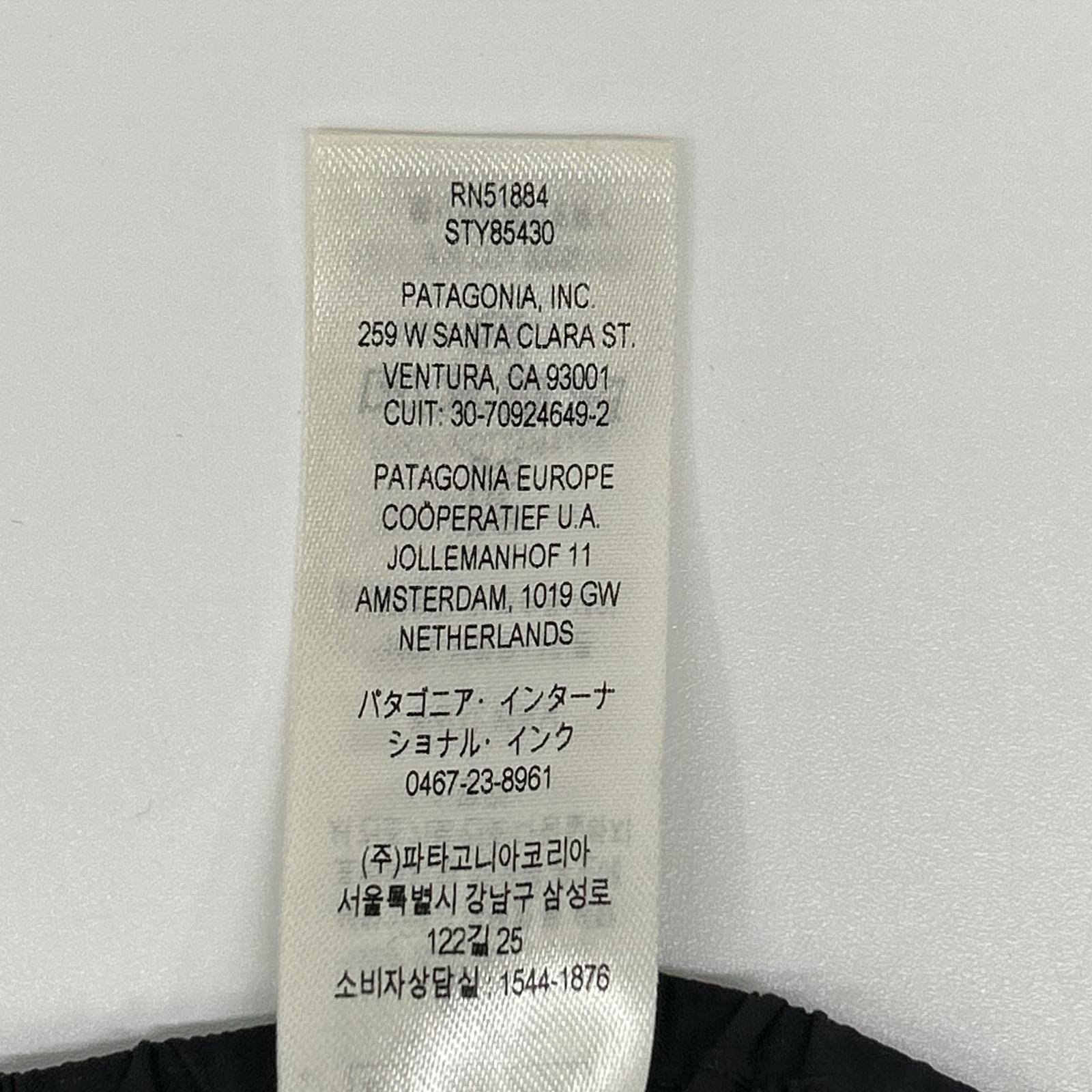 Patagonia パタゴニア 22年製 85430 ブラック ナイロンリップストップ グラナイトクレスト レインパンツ ボトムス
