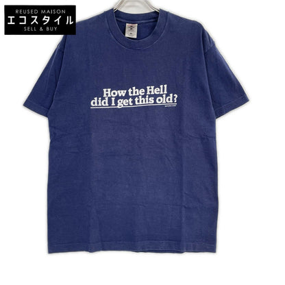 FRUIT OF THE LOOM フルーツオブザルーム 90s ネイビー How the Hell did I get this old? ヴィンテージTシャツ トップス