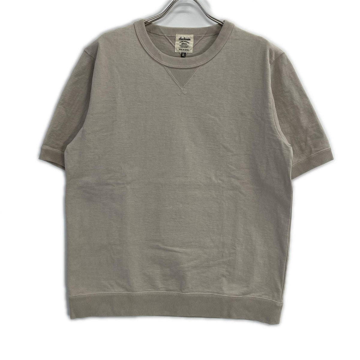 Jackman ジャックマン JM5110 ベージュ Dotsume Rib T-Shirt ドツメリブTシャツ トップス