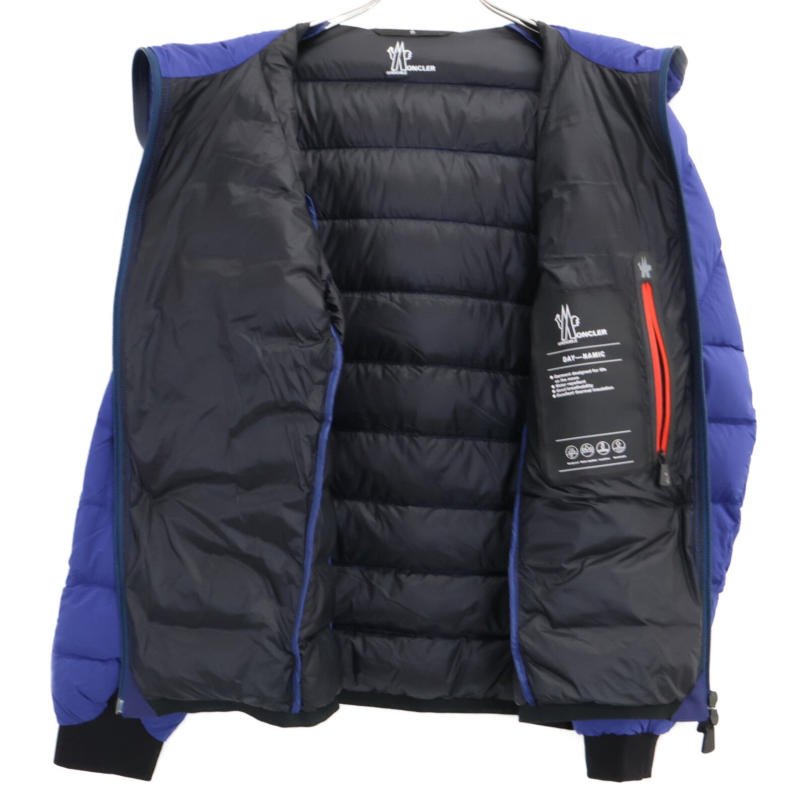 MONCLER モンクレール GRENOBLE グルノーブル【美品】BARNAVE DAY-NAMIC フルジップ フーディダウンジャケット ジャケット