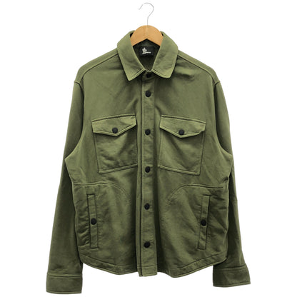 MONCLER モンクレール 【GRENOBLE】22年製 CAMICIA カーキ コットン ロゴワッペン ボタンシャツジャケット トップス