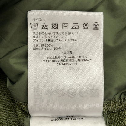 MONCLER モンクレール 【GRENOBLE】22年製 CAMICIA カーキ コットン ロゴワッペン ボタンシャツジャケット トップス