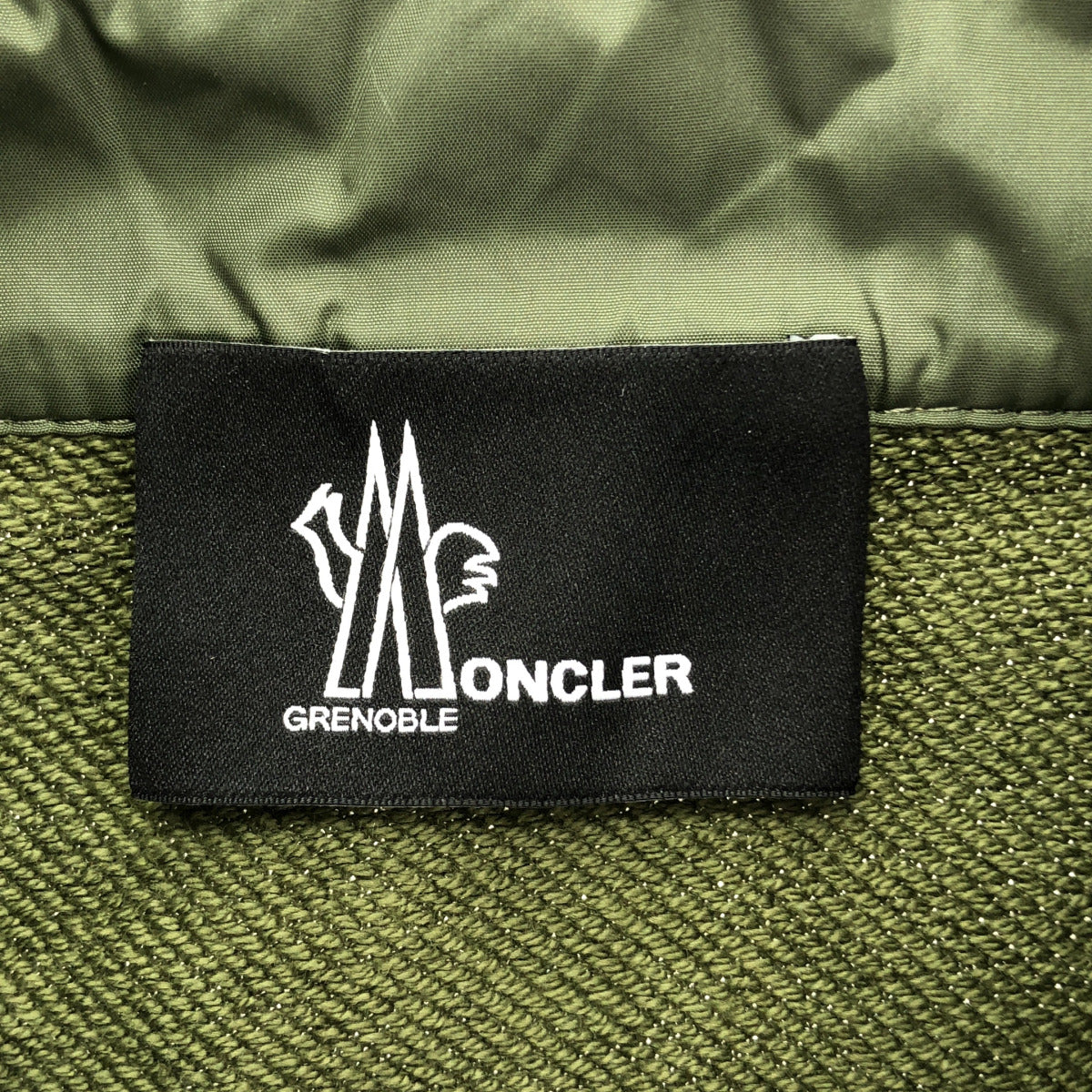 MONCLER モンクレール 【GRENOBLE】22年製 CAMICIA カーキ コットン ロゴワッペン ボタンシャツジャケット トップス
