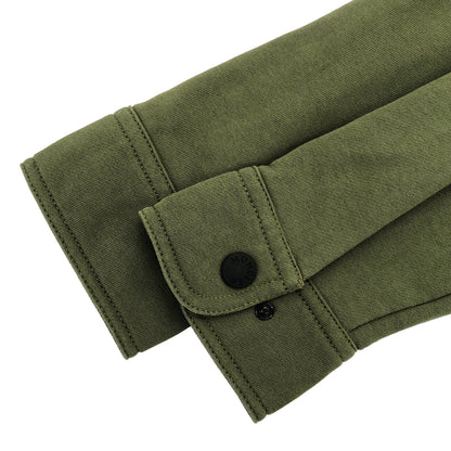 MONCLER モンクレール 【GRENOBLE】22年製 CAMICIA カーキ コットン ロゴワッペン ボタンシャツジャケット トップス