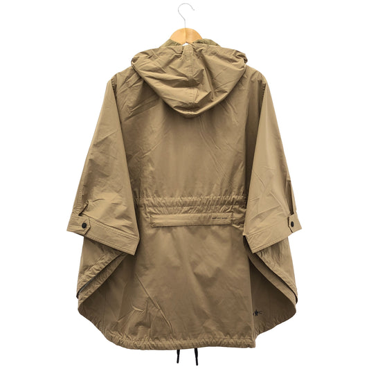 MONCLER モンクレール 【GRENOBLE】23SS VORASSAY ベージュ ナイロン DAY-NAMIC ラバーロゴ フーデッドパッカブルポンチョ トップス