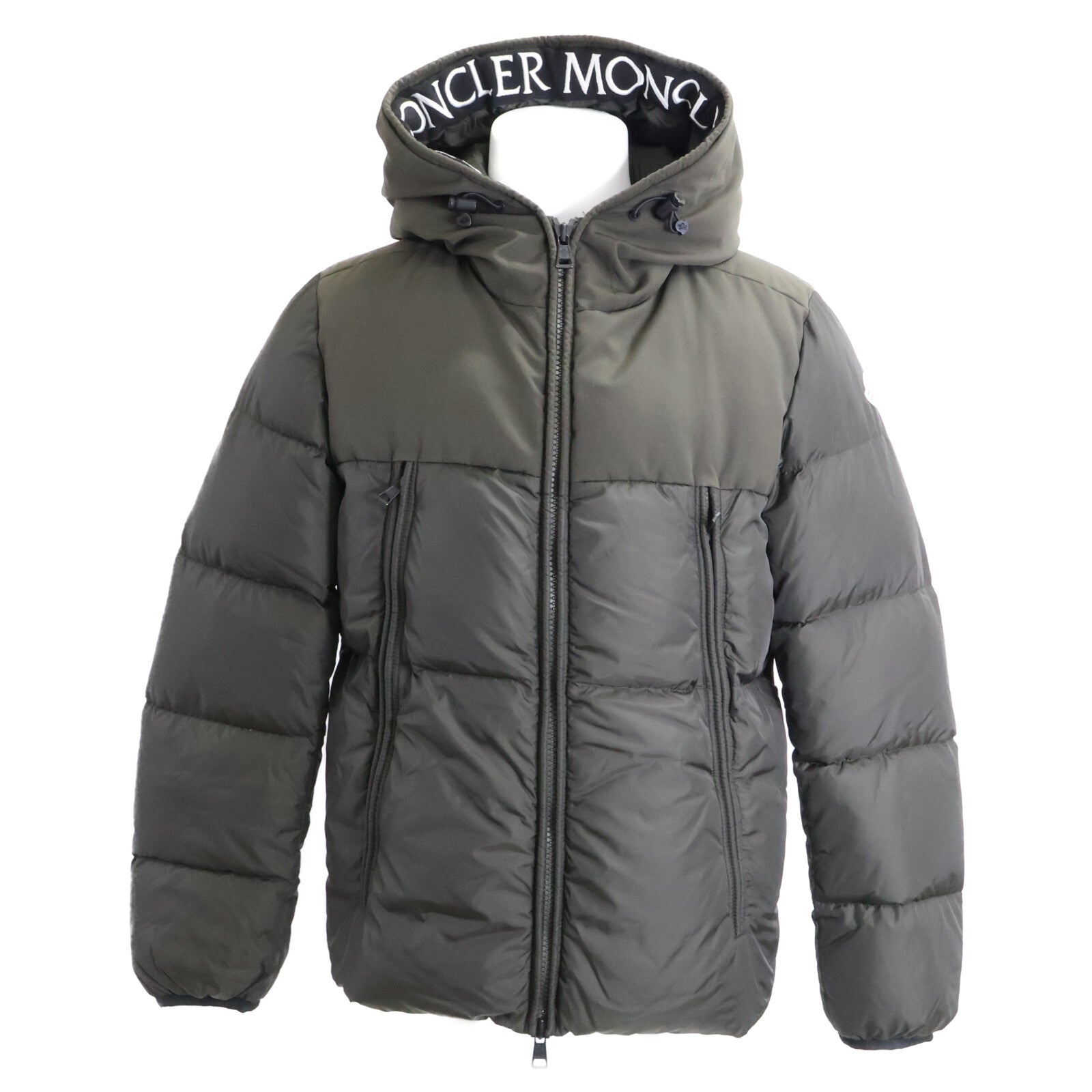 MONCLER モンクレール 【美品】MONTCLAR モンクラ 内側ロゴ刺繍グログランテープ フーディダウンジャケット ジャケット