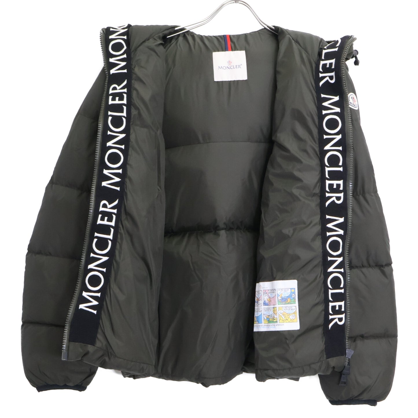 MONCLER モンクレール 【美品】MONTCLAR モンクラ 内側ロゴ刺繍グログランテープ フーディダウンジャケット ジャケット