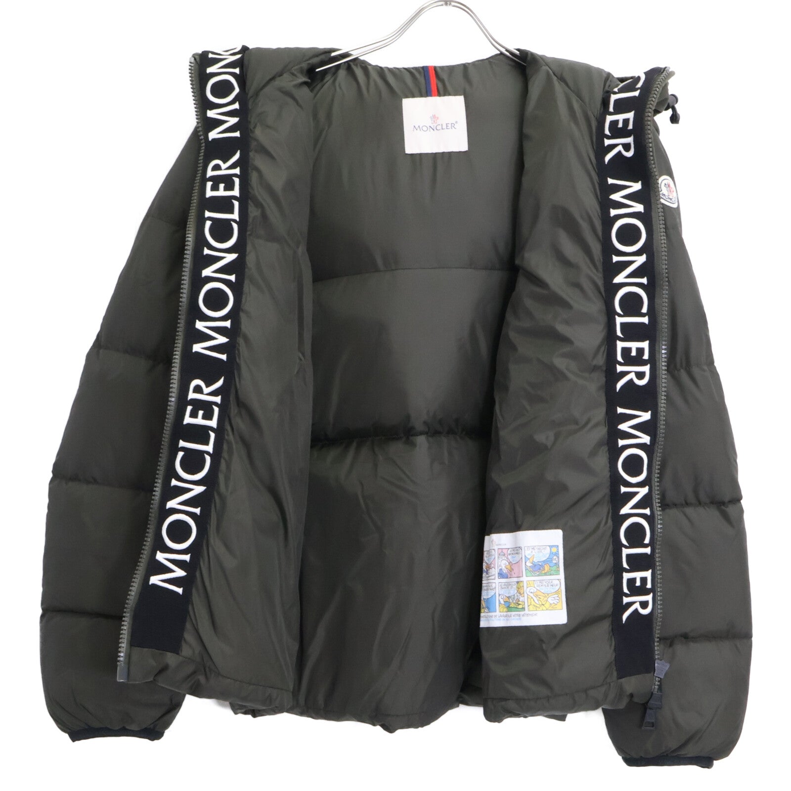 MONCLER モンクレール 【美品】MONTCLAR モンクラ 内側ロゴ刺繍グログランテープ フーディダウンジャケット ジャケット
