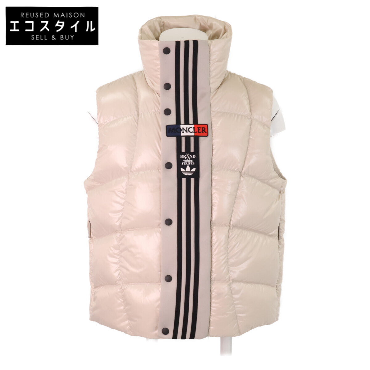 MONCLER モンクレール GENIUS 3 ジーニアス3 x adidas【新品同様】BOZON ボゾン 3ストライプ ダウン ベスト
