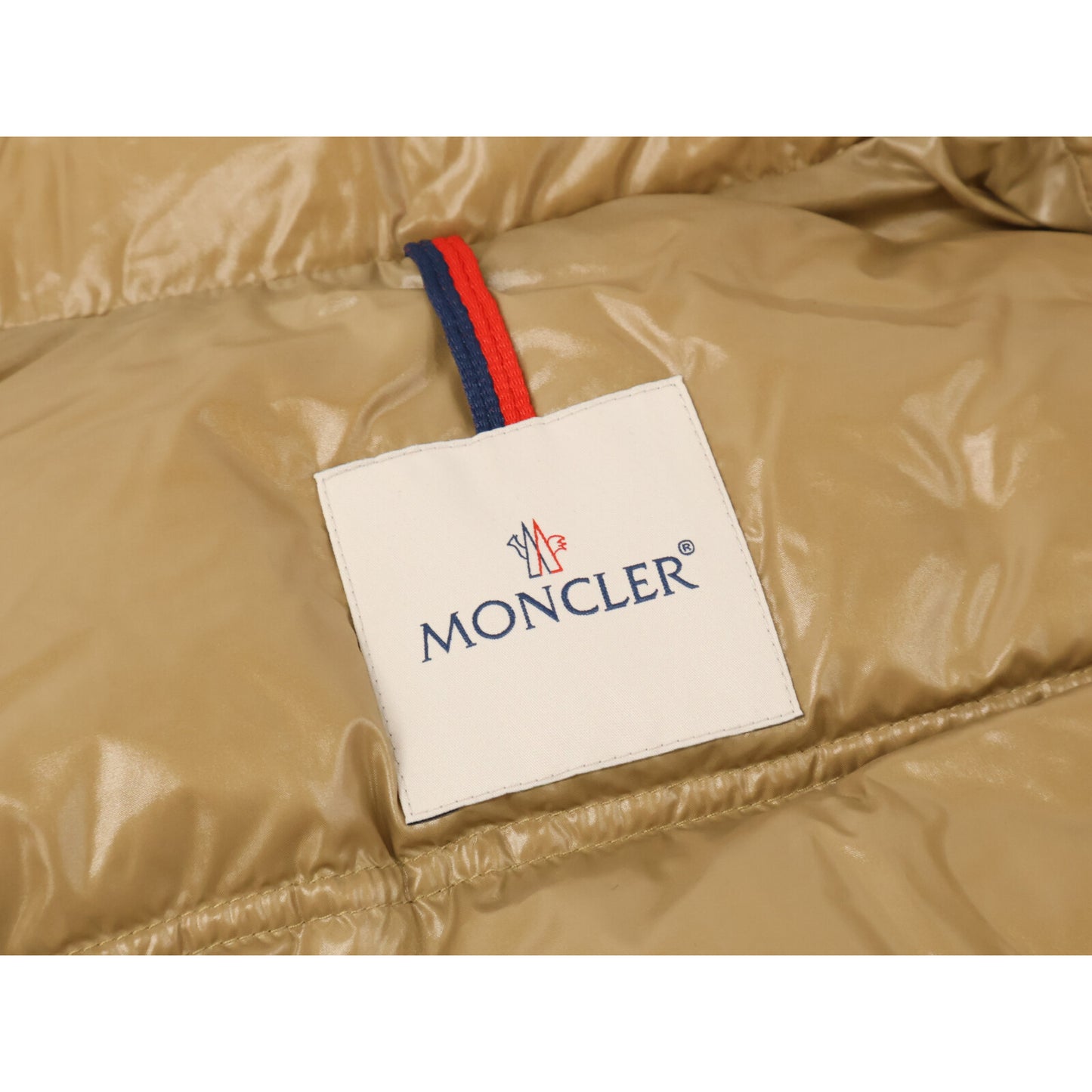 MONCLER [excellent condition] DELAUME down jacket with large logo patch jacket