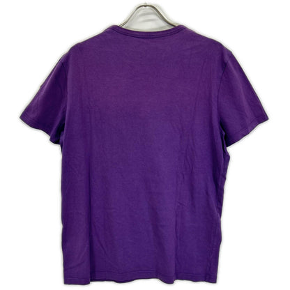 MONCLER モンクレール 19SS MAGLIA T-SHIRT パープル×イエロー コットン フロントプリント ショートスリーブカットソー トップス