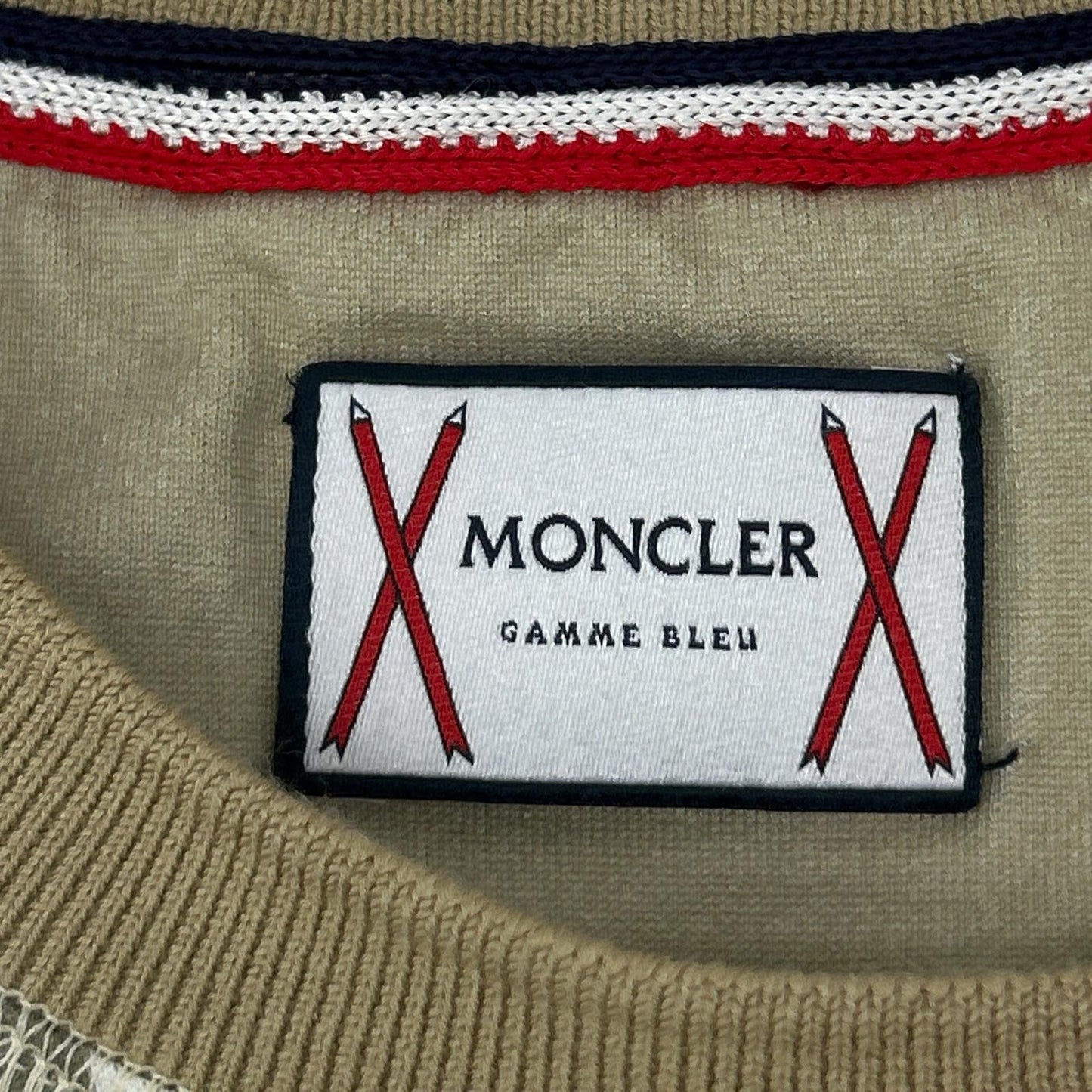 MONCLER モンクレール 【GAMME BLUE】16SS カーキ×ベージュ コットン チェック柄 ショートスリーブカットソー トップス