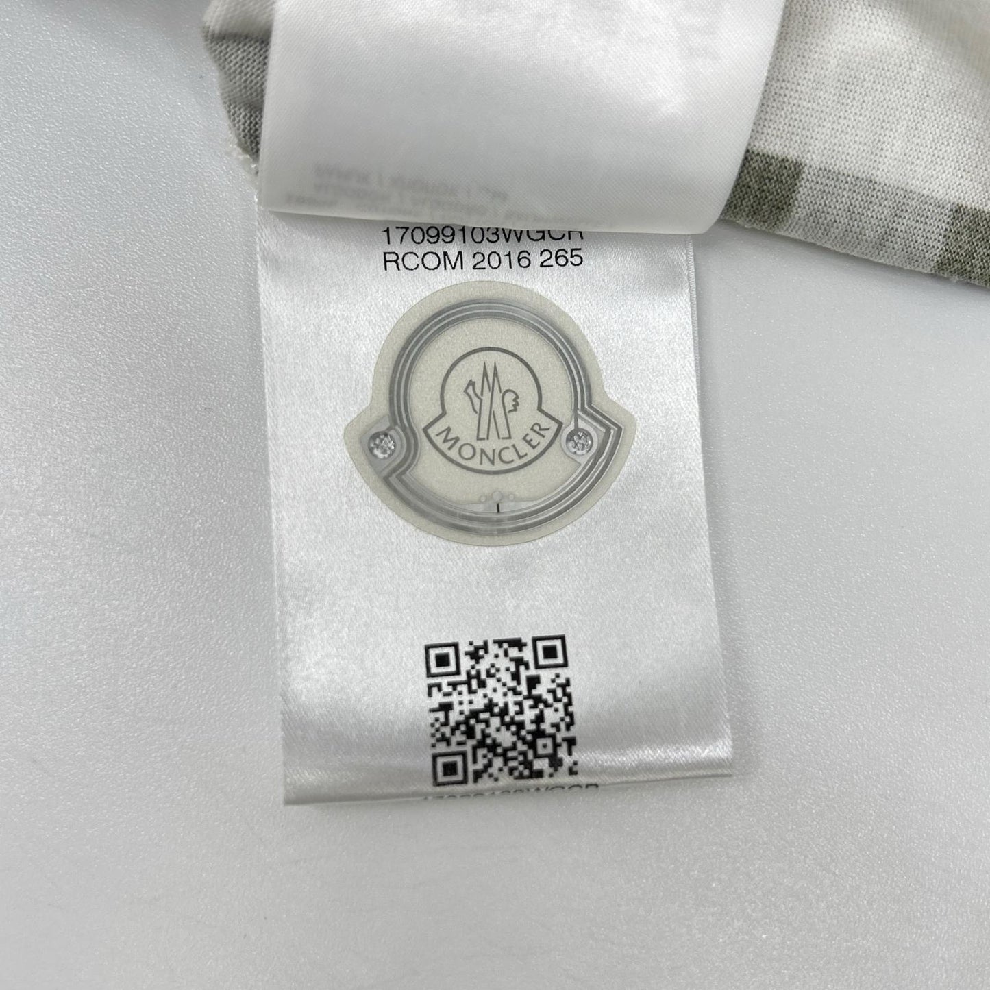 MONCLER モンクレール 【GAMME BLUE】16SS カーキ×ベージュ コットン チェック柄 ショートスリーブカットソー トップス
