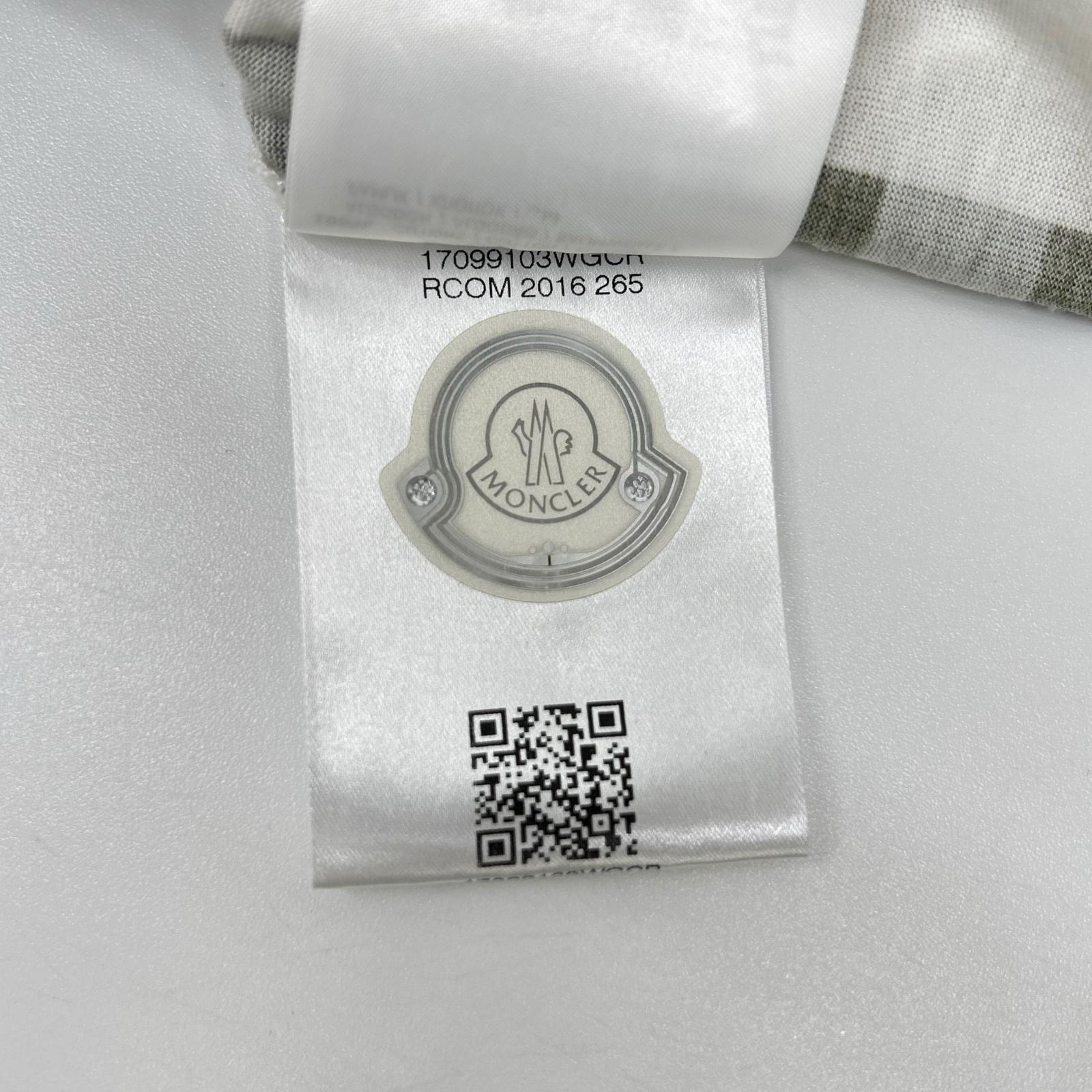 MONCLER モンクレール 【GAMME BLUE】16SS カーキ×ベージュ コットン チェック柄 ショートスリーブカットソー トップス