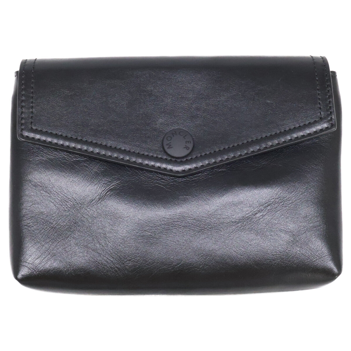 MONCLER モンクレール 【美品】BELT BAG ベルトバッグ ロゴバッグ レザー ミニ ボディバッグ