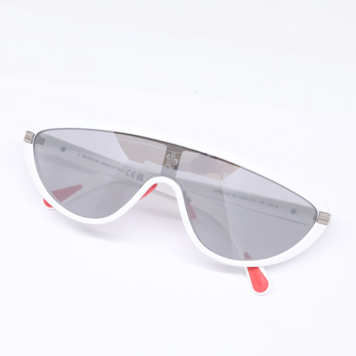 MONCLER モンクレール 【美品】VITESSE ML0239 21C 136 140 シールドシェイプ サイドロゴ サングラス