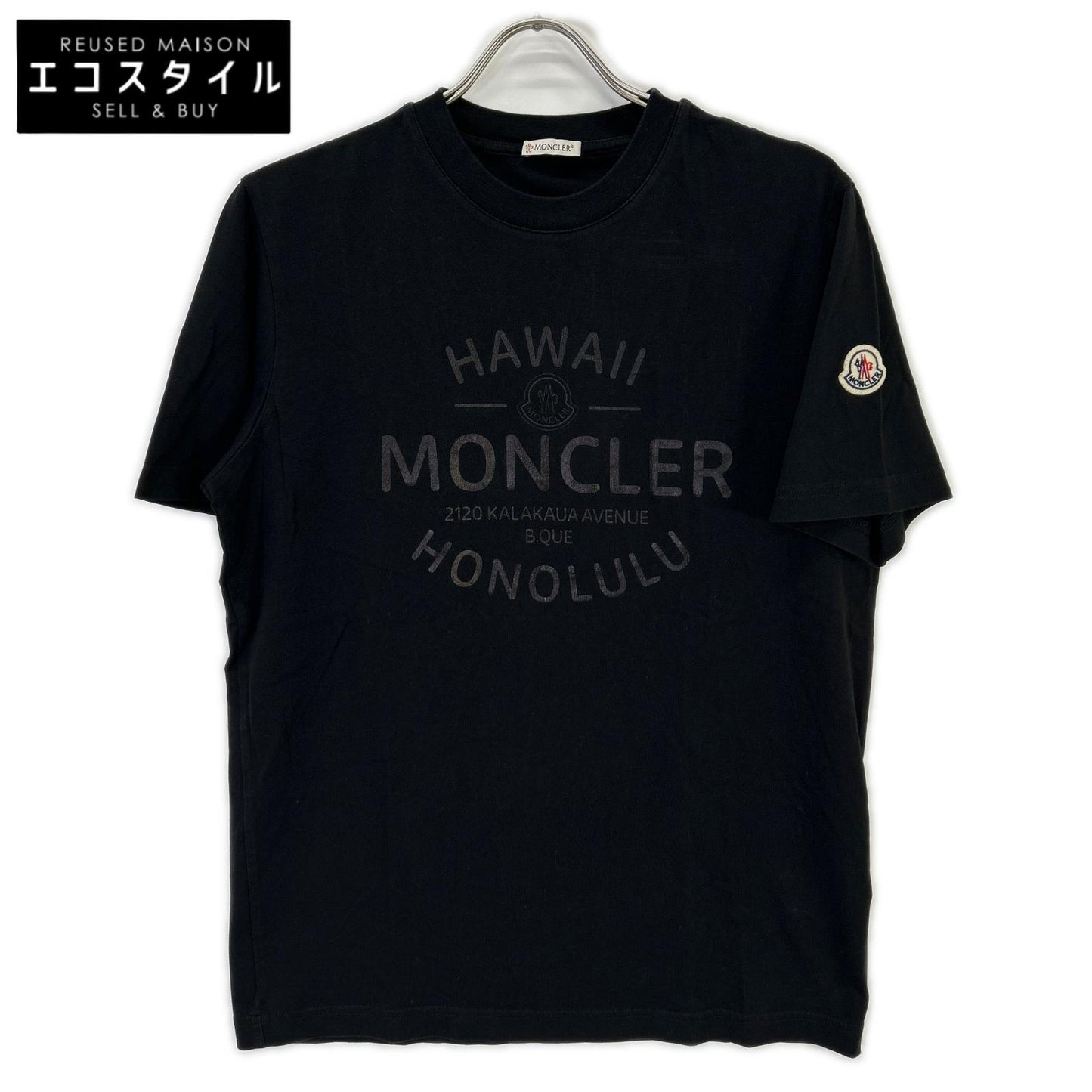 MONCLER モンクレール 【美品/23年製】J10918C00040 SS T-SHIRT HAWAII ロゴプリント 半袖Tシャツ トップス