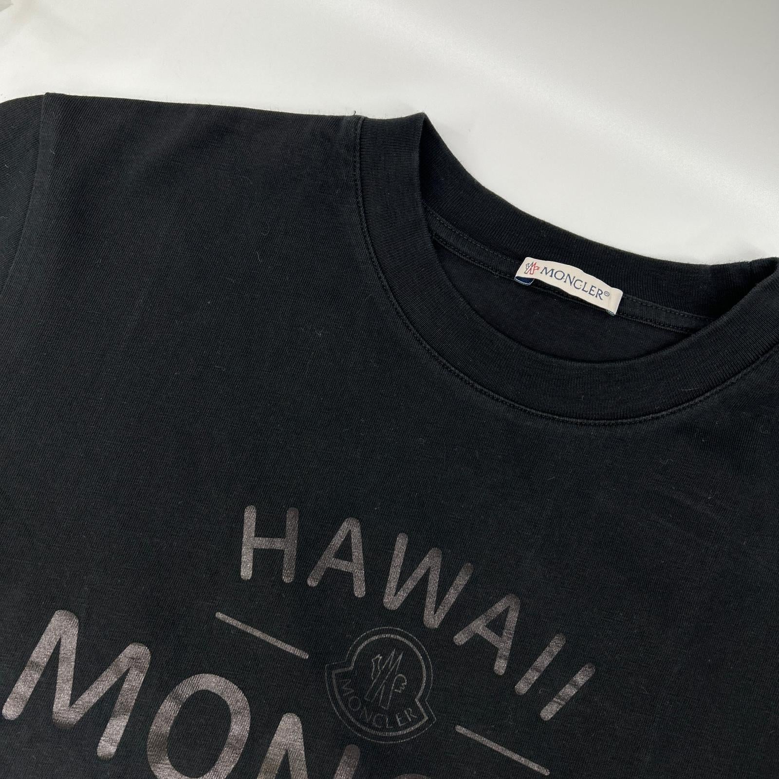MONCLER モンクレール 【美品/23年製】J10918C00040 SS T-SHIRT HAWAII ロゴプリント 半袖Tシャツ トップス