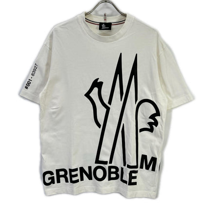 MONCLER モンクレール 【GRENOBLE】23年製 ホワイト T-SHIRT MANICA CORTA ロゴプリントTシャツ トップス