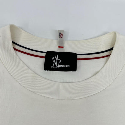 MONCLER モンクレール 【GRENOBLE】23年製 ホワイト T-SHIRT MANICA CORTA ロゴプリントTシャツ トップス
